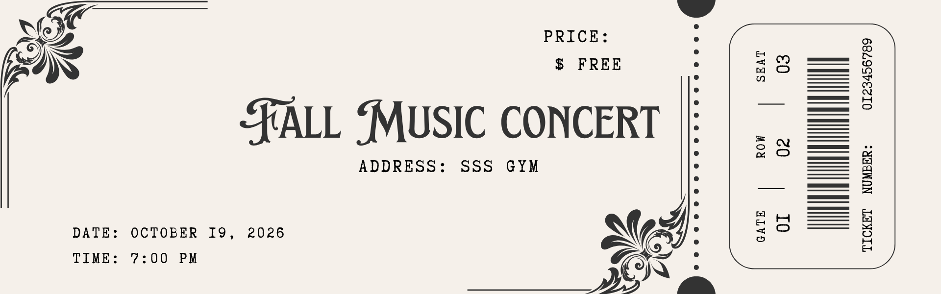 fall music concert