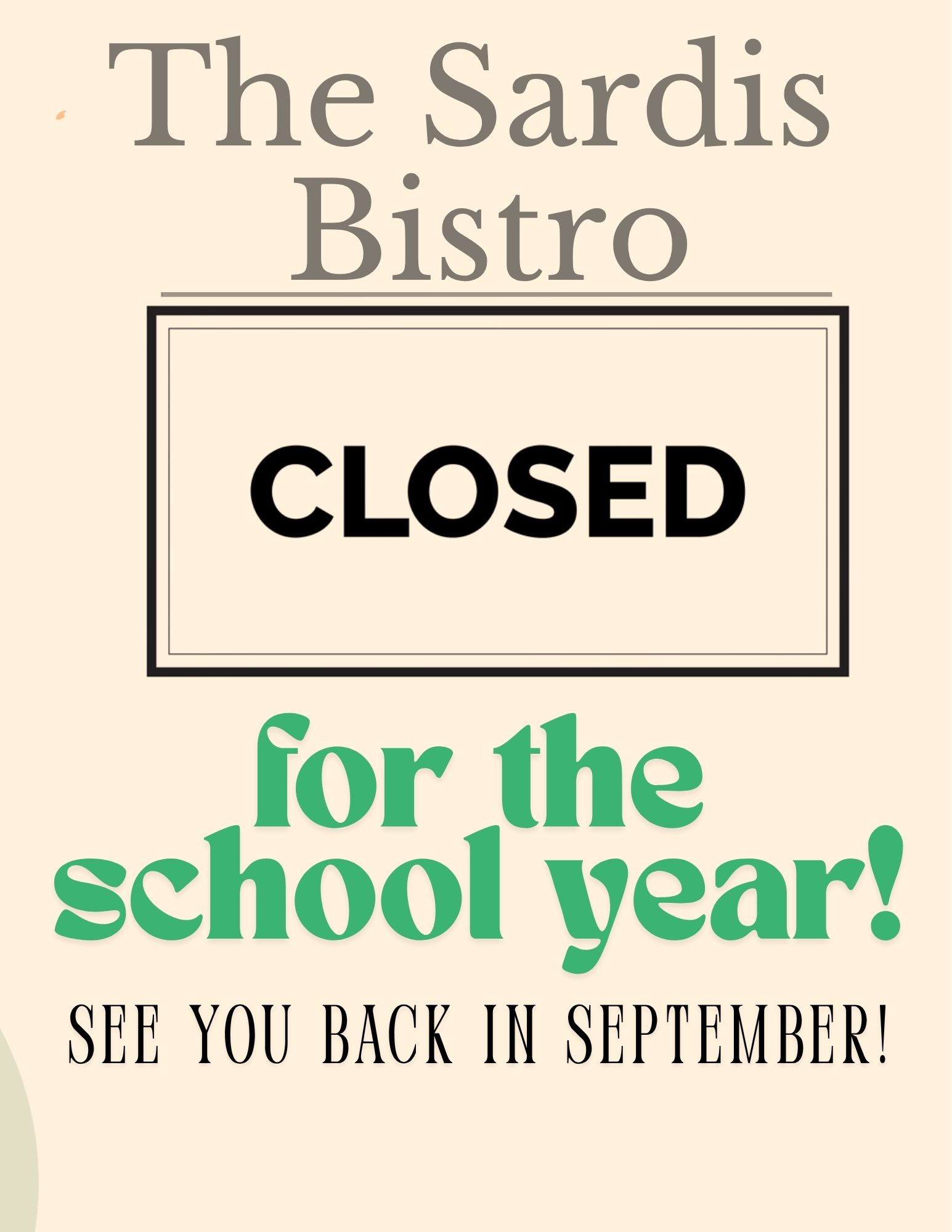 Bistro Closed Graphic